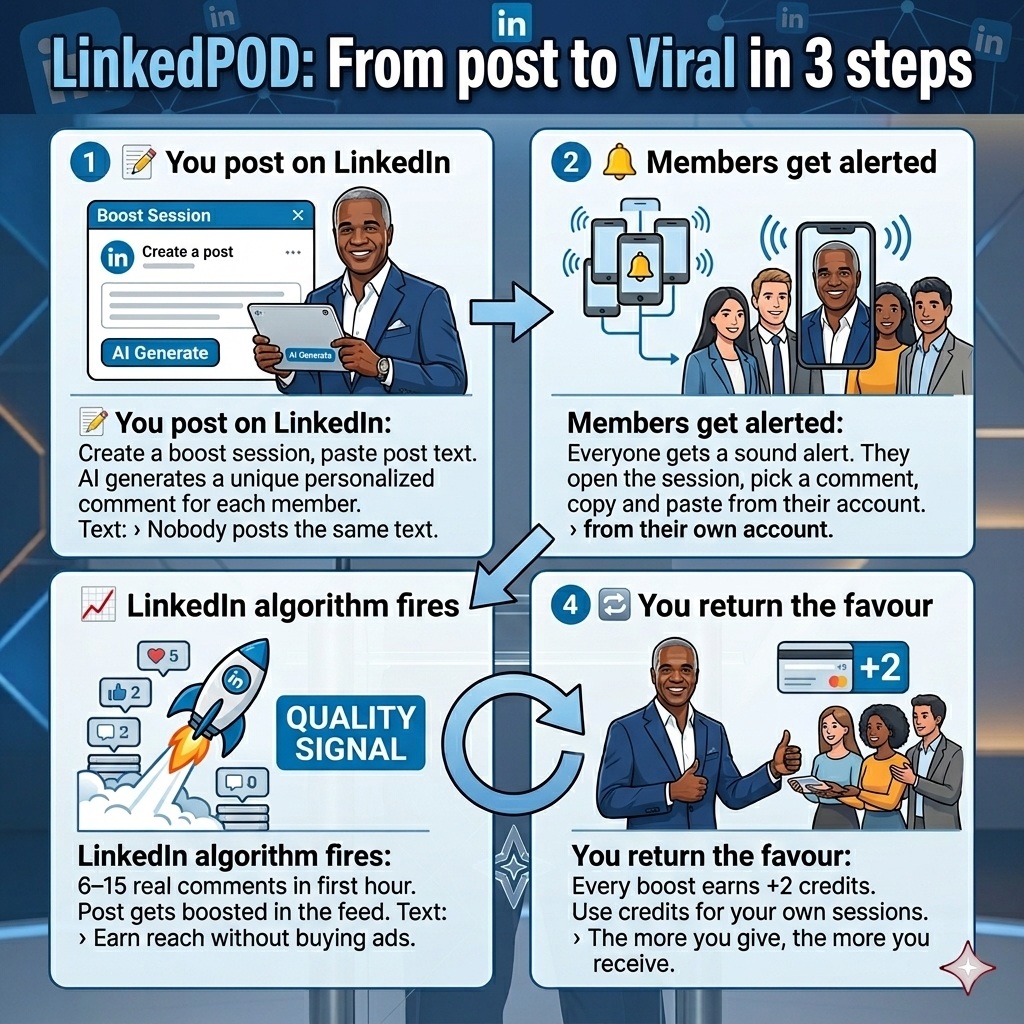 LinkedPod — Viral Boost Network by ContentScale