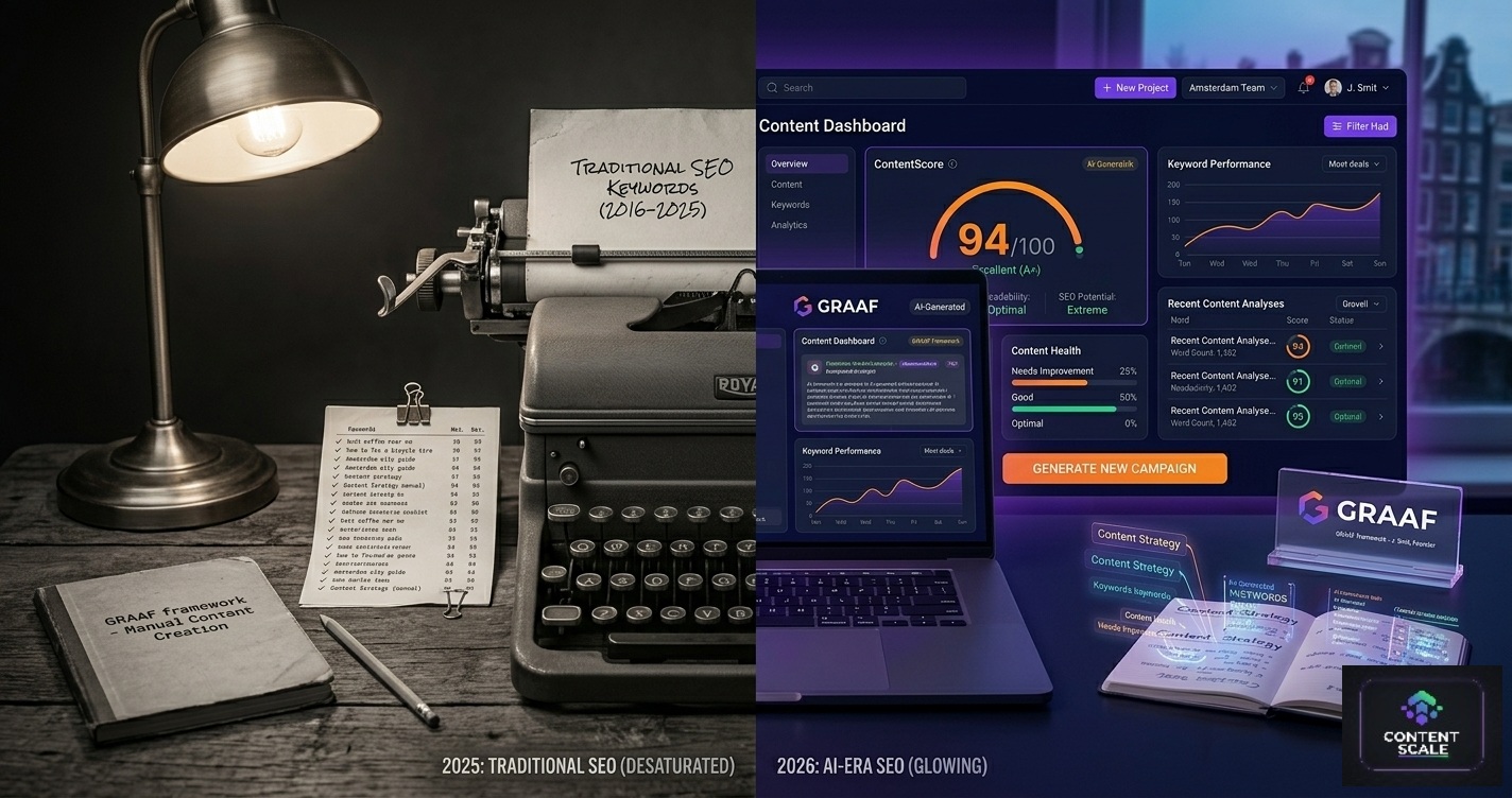 Traditional SEO versus modern AI-era SEO writing in 2026